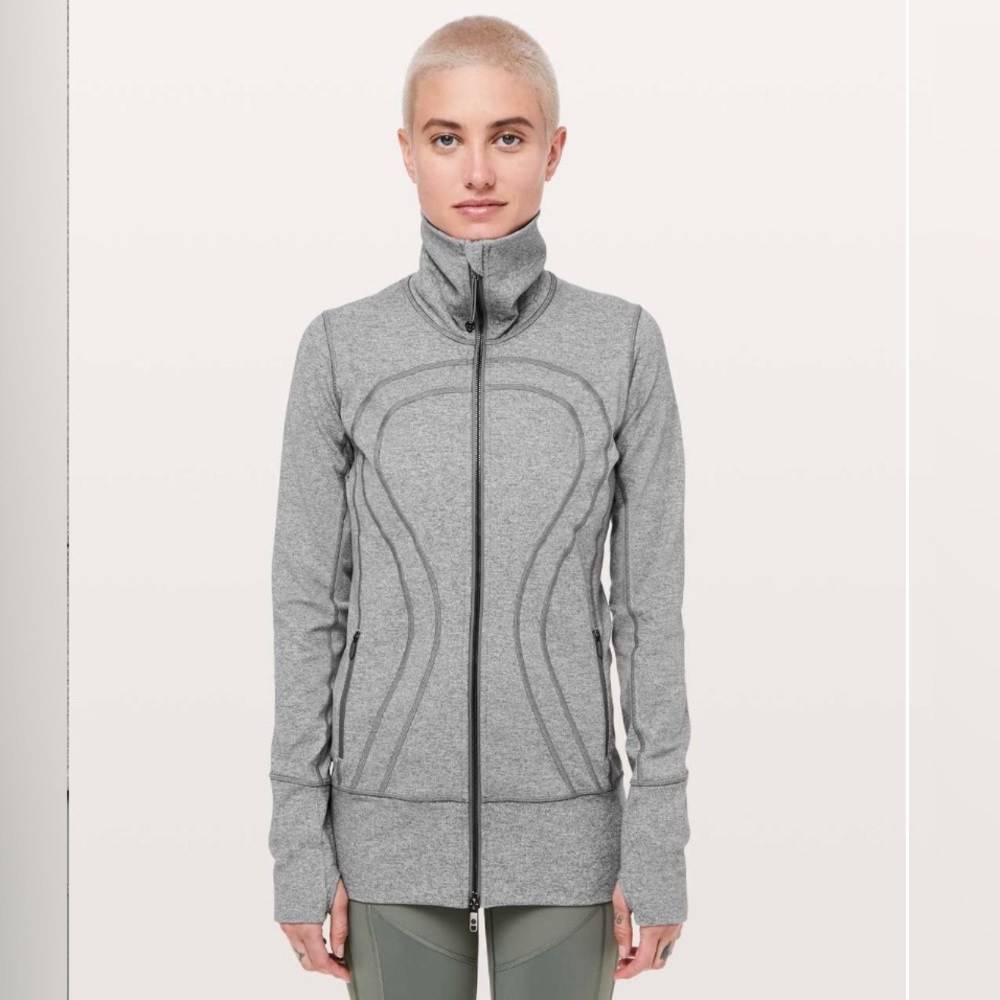 NWOT Lululemon In Stride Jacket Heathered Slate- Style W4AYNS